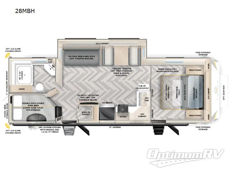 2023 Ember Touring Edition 28MBH RV Floorplan Photo