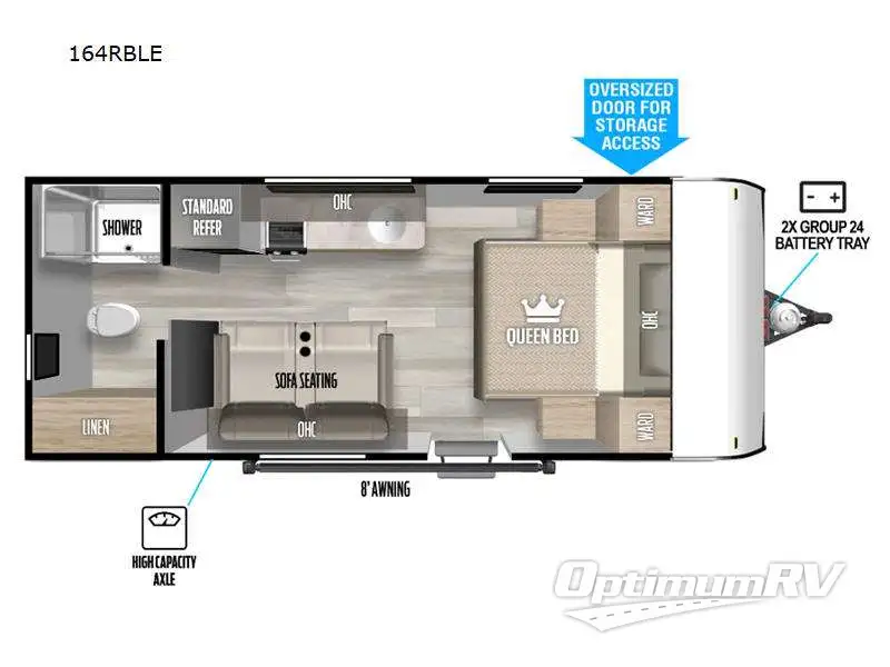 2024 Forest River Wildwood FSX 164RBLE Floorplan Photo