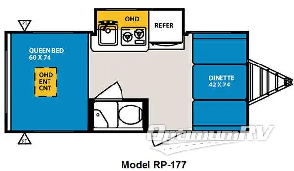 2012 Forest River R Pod RP-177 Floorplan Photo