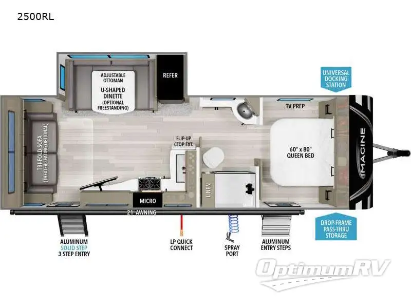 2024 Grand Design Imagine 2500RL Floorplan Photo