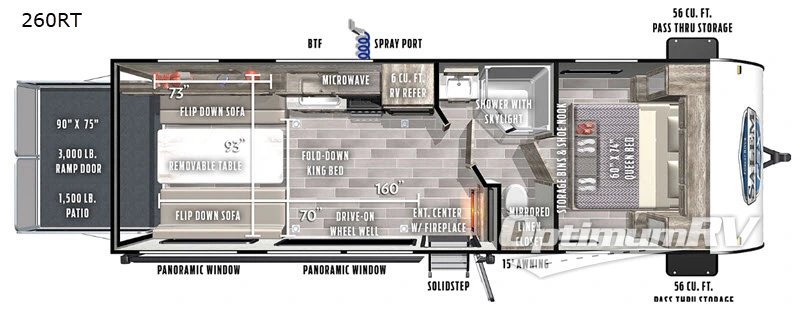 2020 Forest River Salem FSX 260RT Floorplan Photo