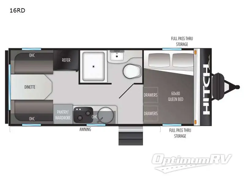 2021 Cruiser Hitch 16RD RV Floorplan Photo