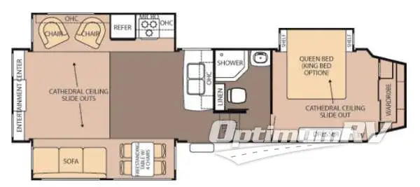 2013 Forest River Cedar Creek Silverback 29RE Floorplan Photo