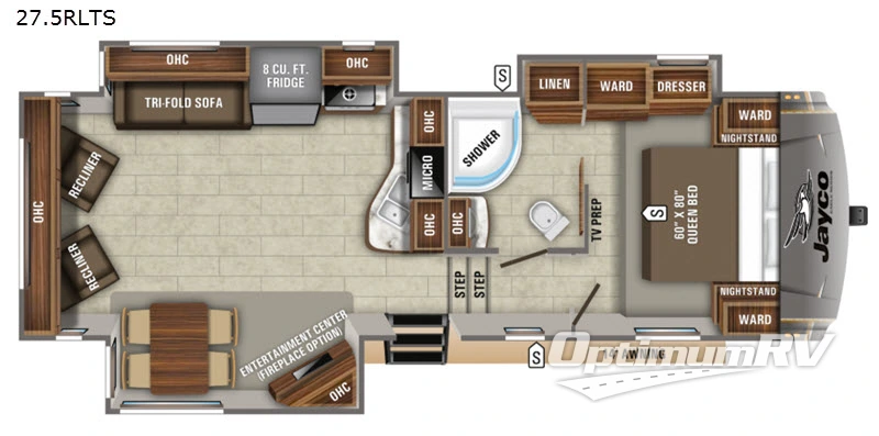 2020 Jayco Eagle HT 27.5RLTS Floorplan Photo