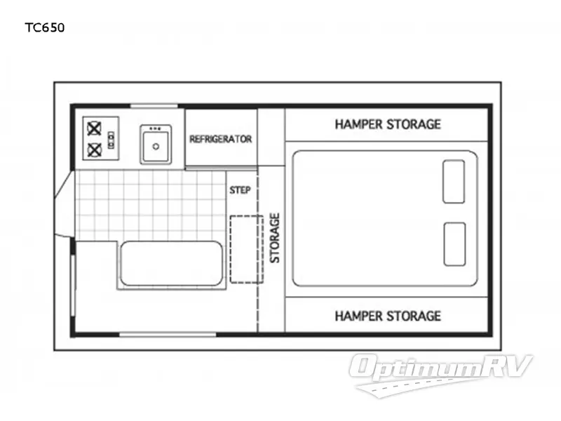 2023 Northstar Northstar Pop-Up 650SC RV Floorplan Photo