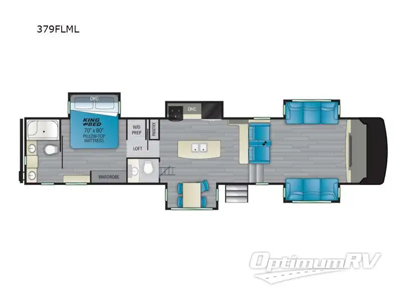 2021 Heartland Milestone 379FLML RV Floorplan Photo