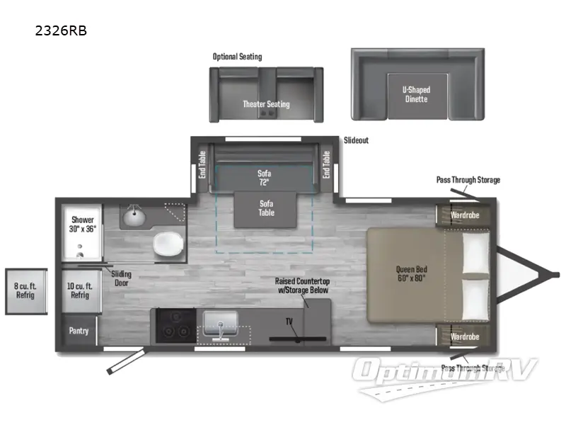 2025 Winnebago Minnie 2326RB Floorplan Photo