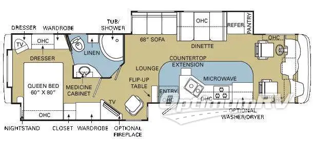 2008 Safari Simba FD 38 SBD Floorplan Photo