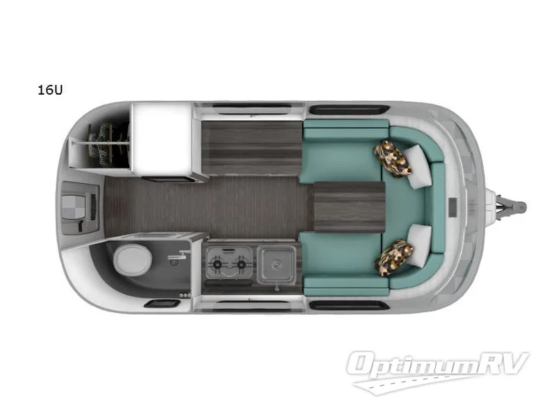 2019 Airstream Nest 16U RV Floorplan Photo