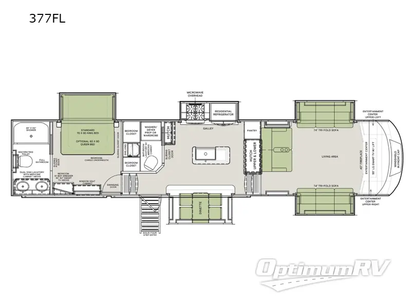 2022 VanLeigh Vilano 377FL Floorplan Photo