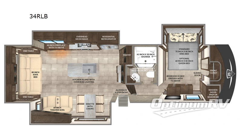 2022 VanLeigh Beacon 34RLB Floorplan Photo