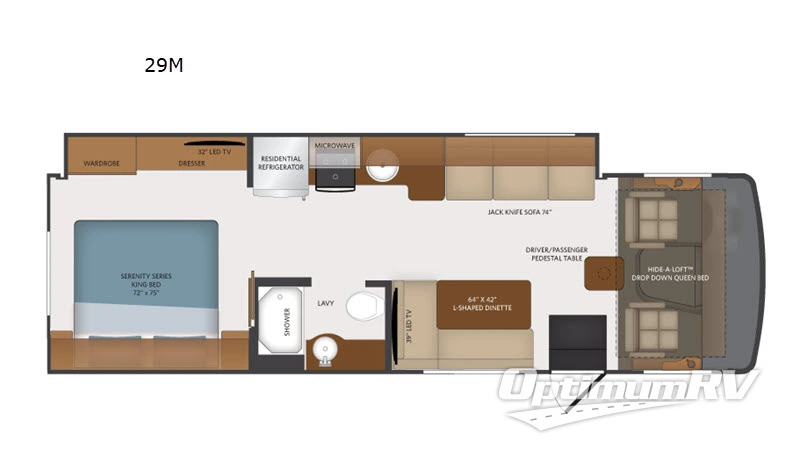 2019 Fleetwood Flair 29M Floorplan Photo