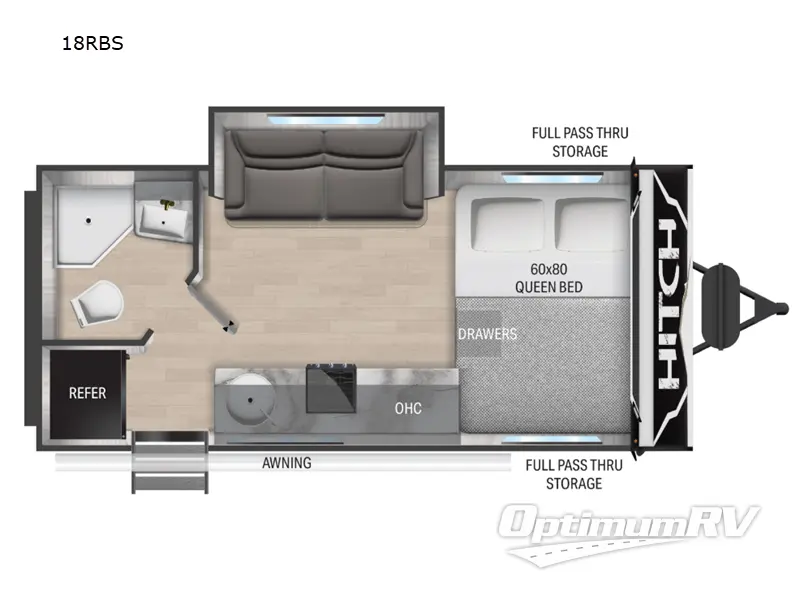 2023 Cruiser Hitch 18RBS Floorplan Photo