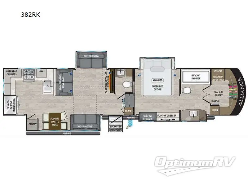 2023 Alliance Paradigm 382RK Floorplan Photo