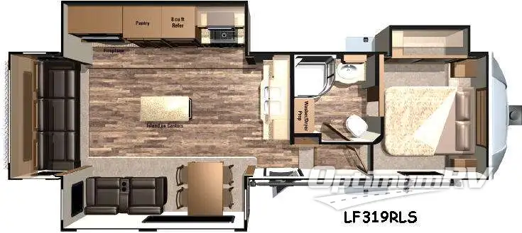 2016 Highland Ridge Open Range Light LF319RLS Floorplan Photo