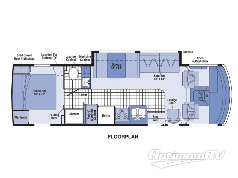2004 Winnebago Sightseer 30B Floorplan Photo