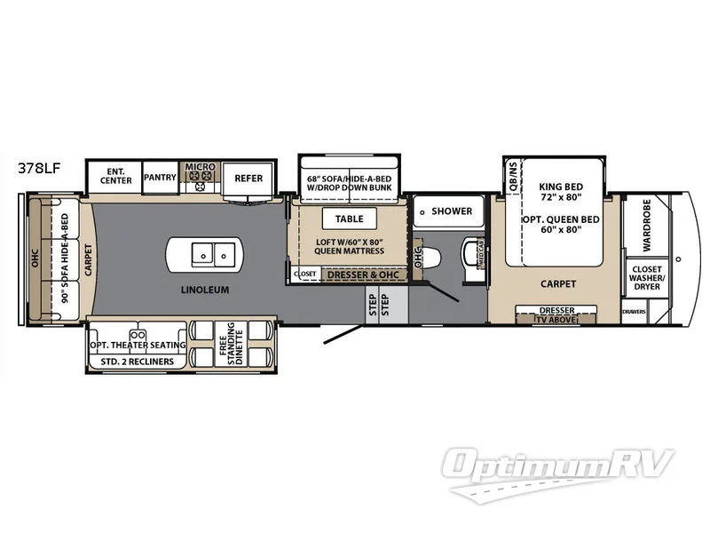 2017 Forest River Blue Ridge Cabin Edition 378 LF Floorplan Photo