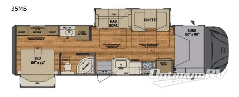 2021 Renegade Valencia 35MB Floorplan Photo