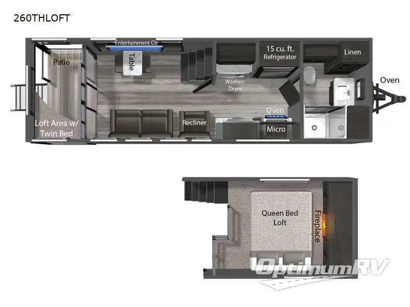 2024 Dutchmen Aspen Trail Loft 260THLOFT RV Floorplan Photo