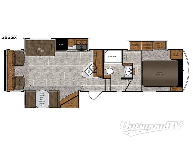 2018 Forest River Wildcat 28SGX Floorplan Photo