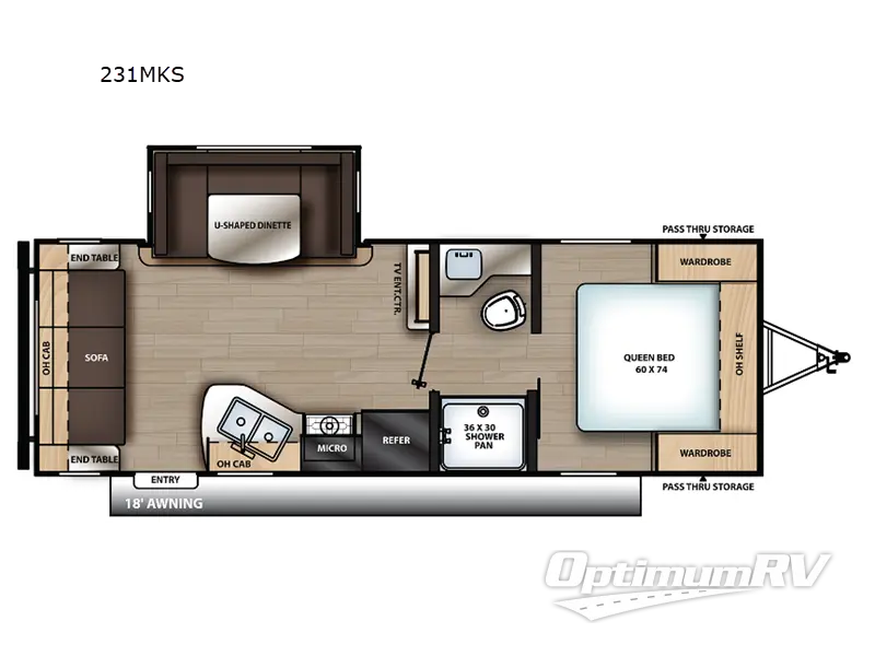 2024 Coachmen Catalina Summit Series 8 231MKS RV Floorplan Photo