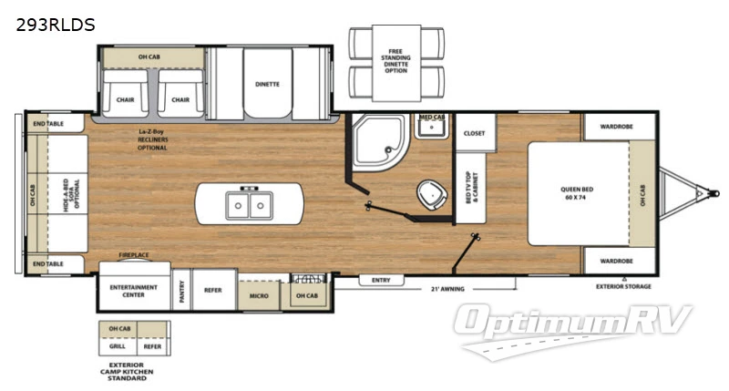 2018 Coachmen Catalina Legacy 293RLDS Floorplan Photo