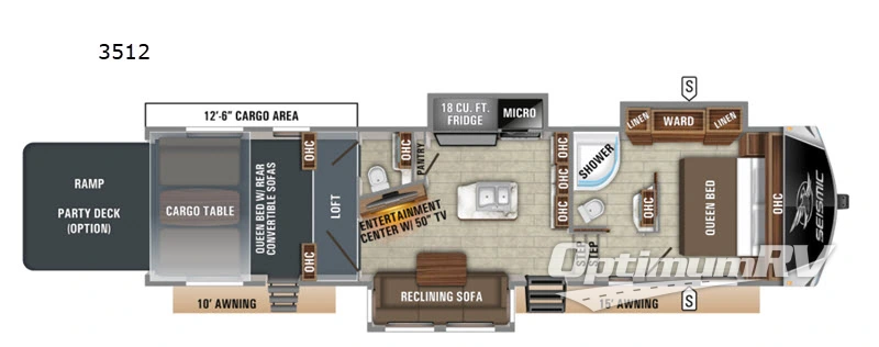 2020 Jayco Seismic 3512 Floorplan Photo