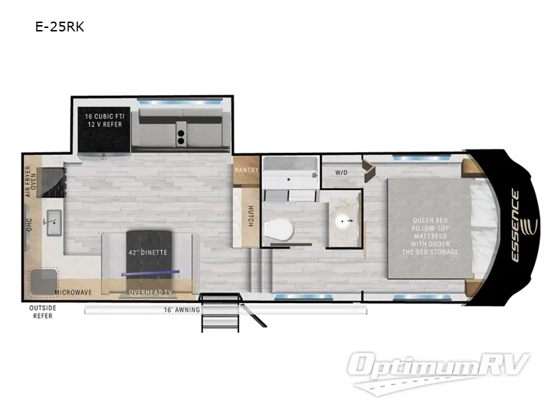 2024 Cruiser Essence E-25RK Floorplan Photo