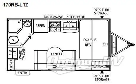 2011 Coachmen Freedom Express LTZ 170RB Floorplan Photo