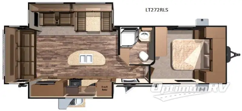 2016 Highland Ridge Open Range Light LT272RLS Floorplan Photo