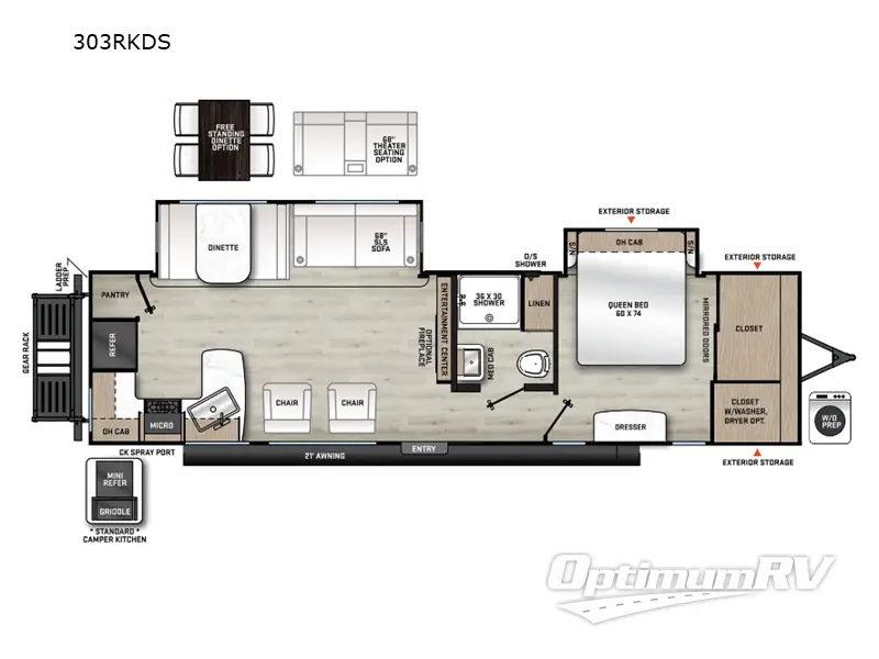 2024 Coachmen Catalina Legacy Edition 303RKDS Floorplan Photo