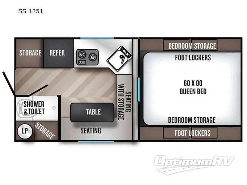 2021 Palomino Backpack Edition SS 1251 Floorplan Photo
