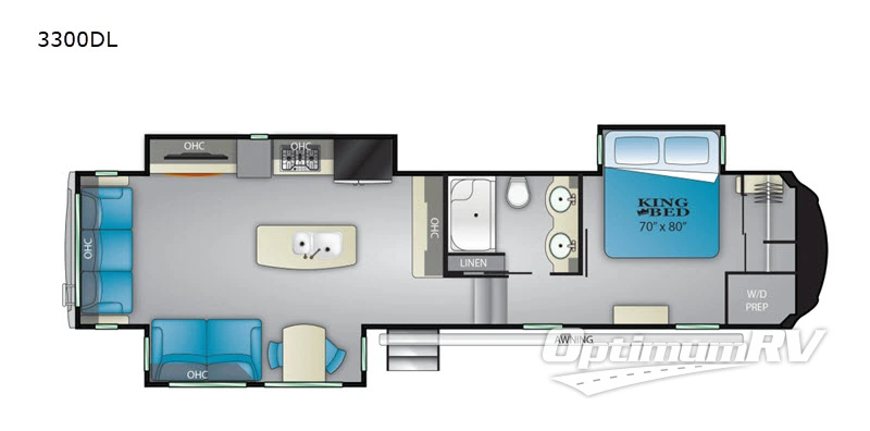 2020 Heartland Bighorn 3300DL Floorplan Photo