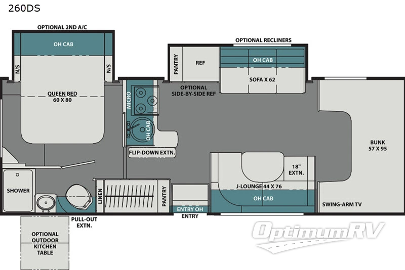 2021 Coachmen Leprechaun 260DS Ford 450 Floorplan Photo