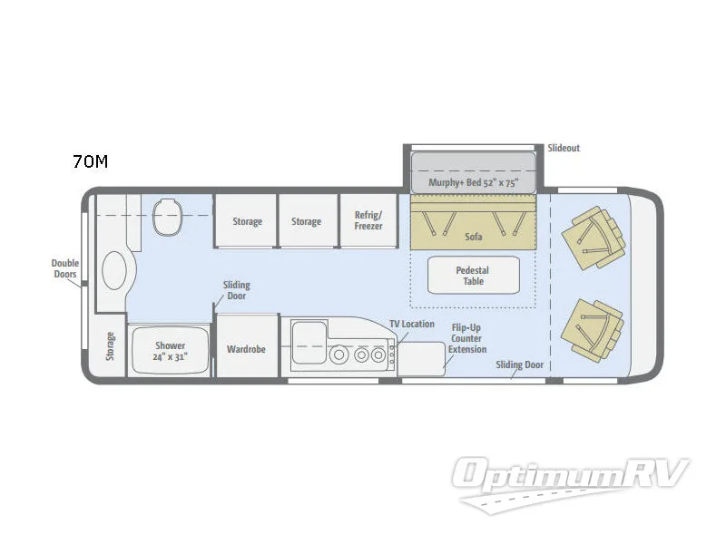 2017 Winnebago Era 70M Floorplan Photo