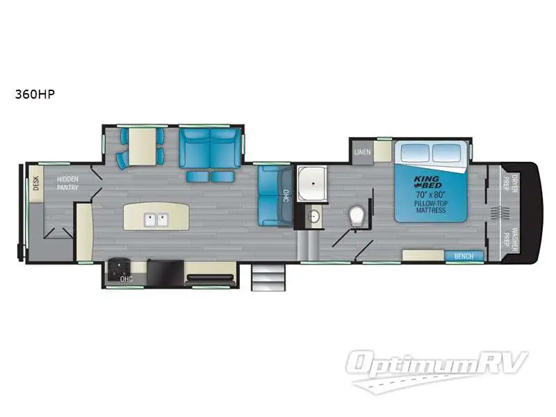 2022 Heartland Milestone 360HP Floorplan Photo