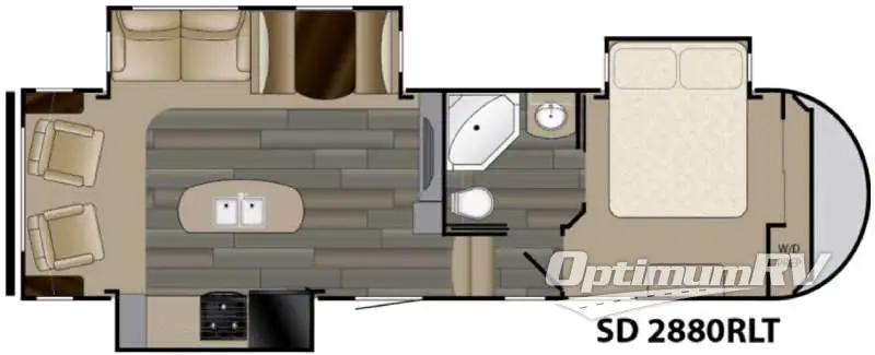 2017 Heartland Sundance 2880RLT Floorplan Photo