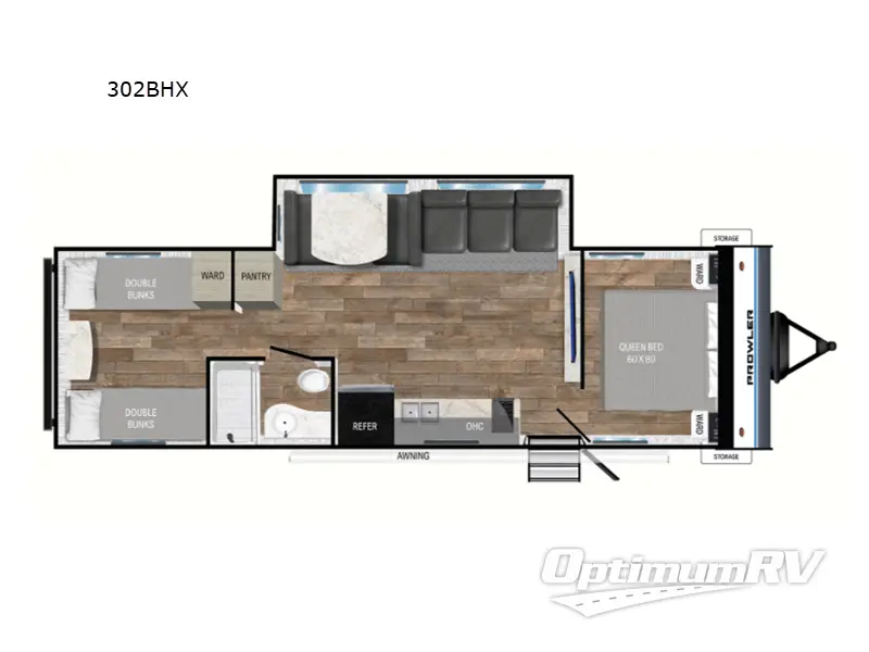 2024 Heartland Prowler Lynx 302BHX Floorplan Photo