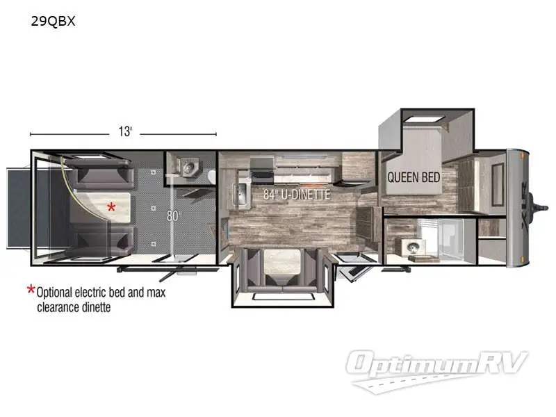 2021 Forest River XLR Boost 29QBX Floorplan Photo