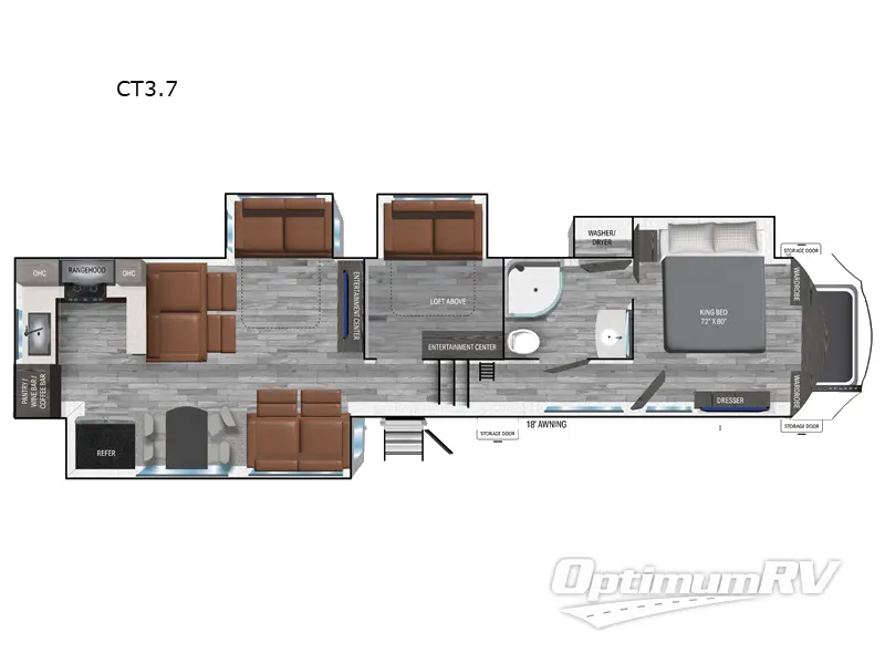2025 Heartland Corterra CT3.7 Floorplan Photo