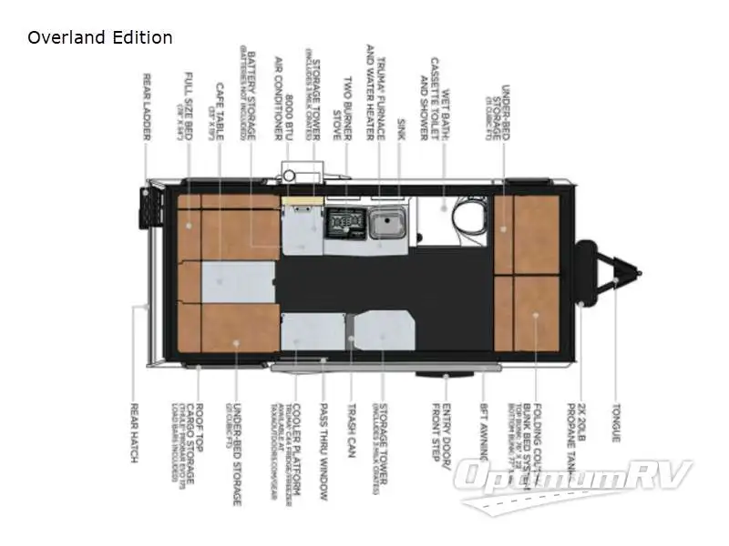 2022 TAXA Outdoors Mantis Overland Edition Floorplan Photo
