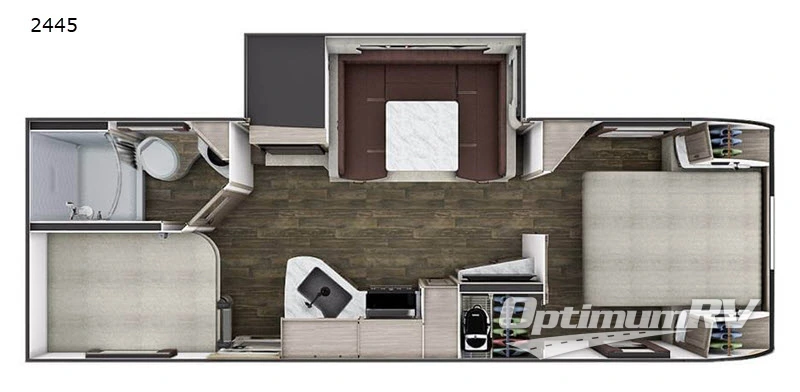 2020 Lance Lance Travel Trailers 2445 RV Floorplan Photo