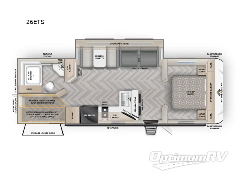 2024 Ember E-Series 26ETS Floorplan Photo