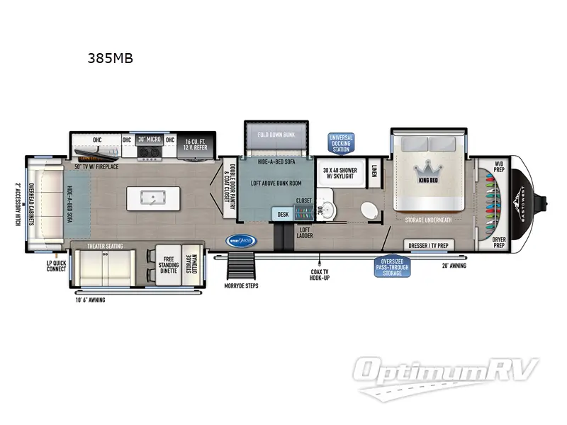 2024 Forest River Tandara 385MB RV Floorplan Photo