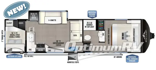 2024 East To West Tandara 27BHOK Floorplan Photo