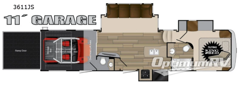 2018 Heartland Cyclone 3611JS RV Floorplan Photo