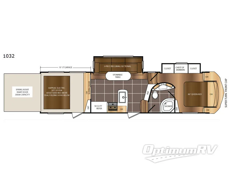2017 Prime Time Spartan 1032 Floorplan Photo