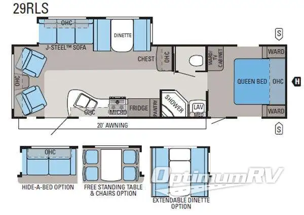2011 Jayco Jay Flight G2 29RLS Floorplan Photo