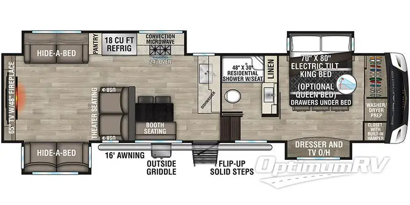 2023 KZ Durango 360REQ RV Floorplan Photo