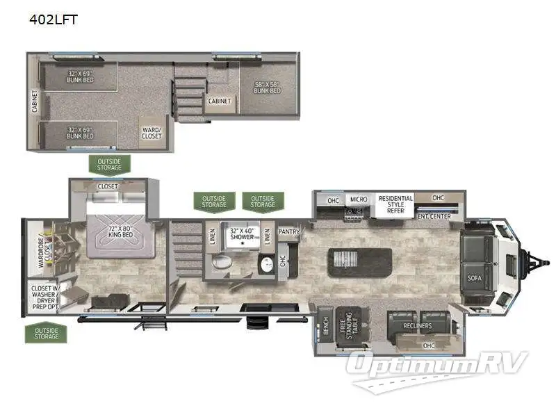 2024 Palomino Puma Destination 402LFT Floorplan Photo
